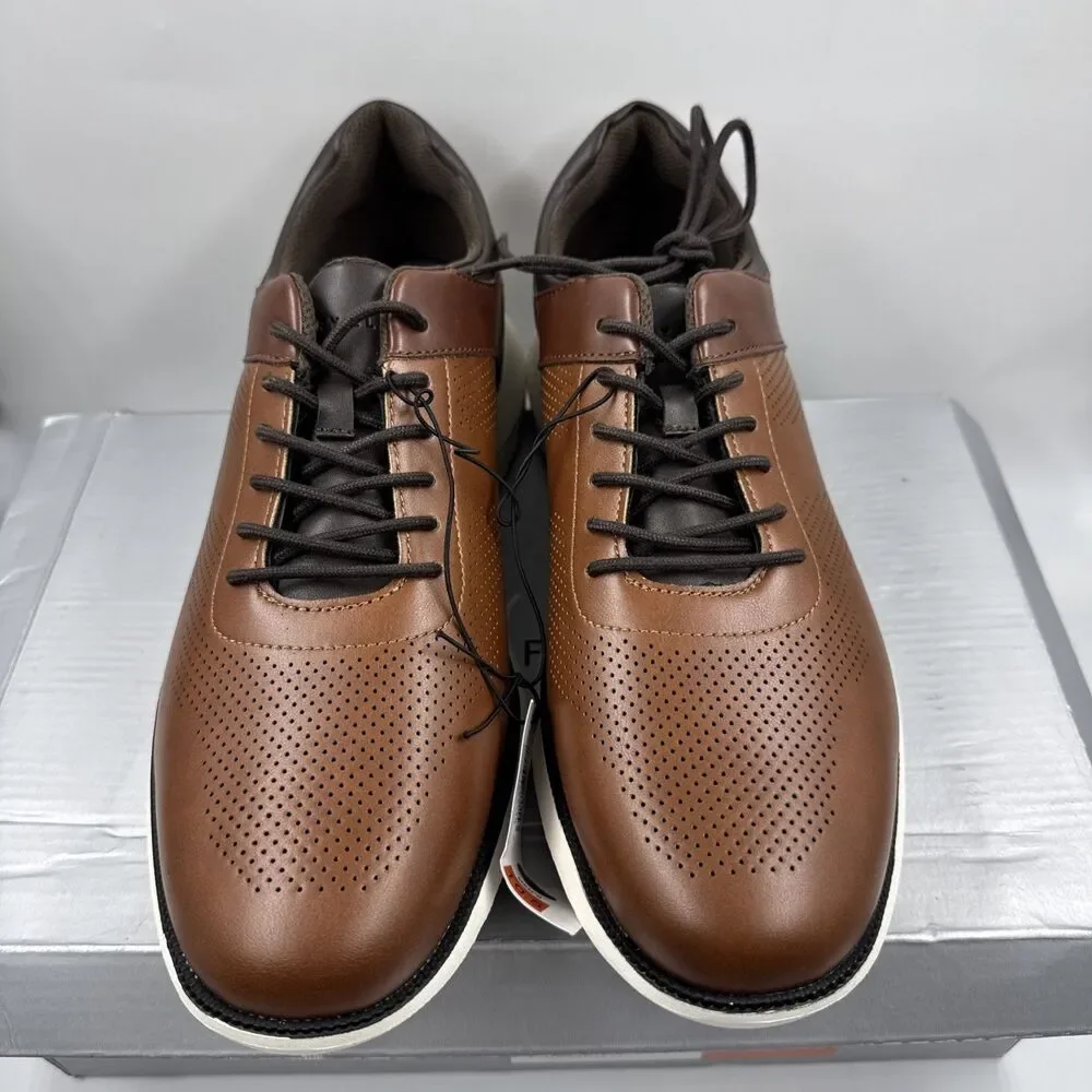 Perry Ellis Portfolio Ultra Foam Men's Casual Lace Shoes - Brown Size 10.5 New